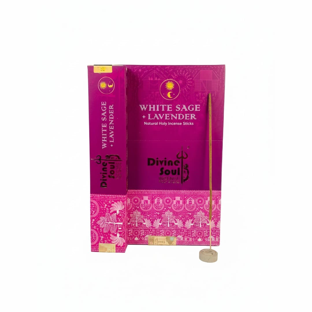 Bâton d'encens Sauge Blanche + Lavande Divine Soul